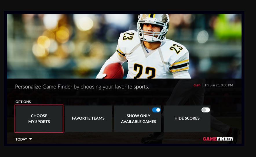 SF Giants Game on Dish Network