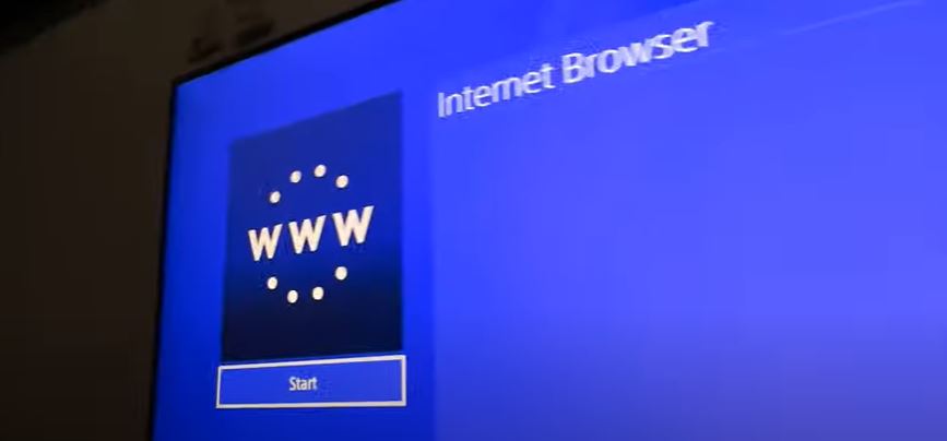 Start to Open Internet Browser on PlayStation