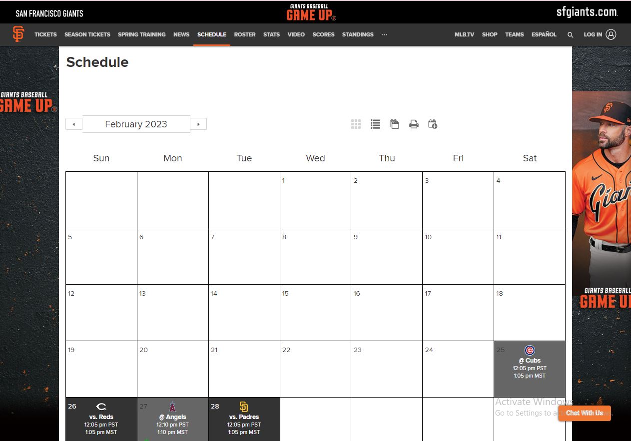 sf giants game on dish network
