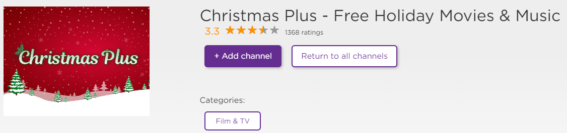 Christmas Plus Roku