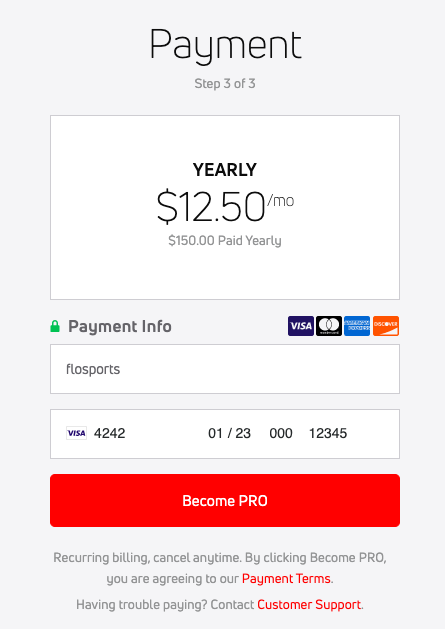 Flosports subscription