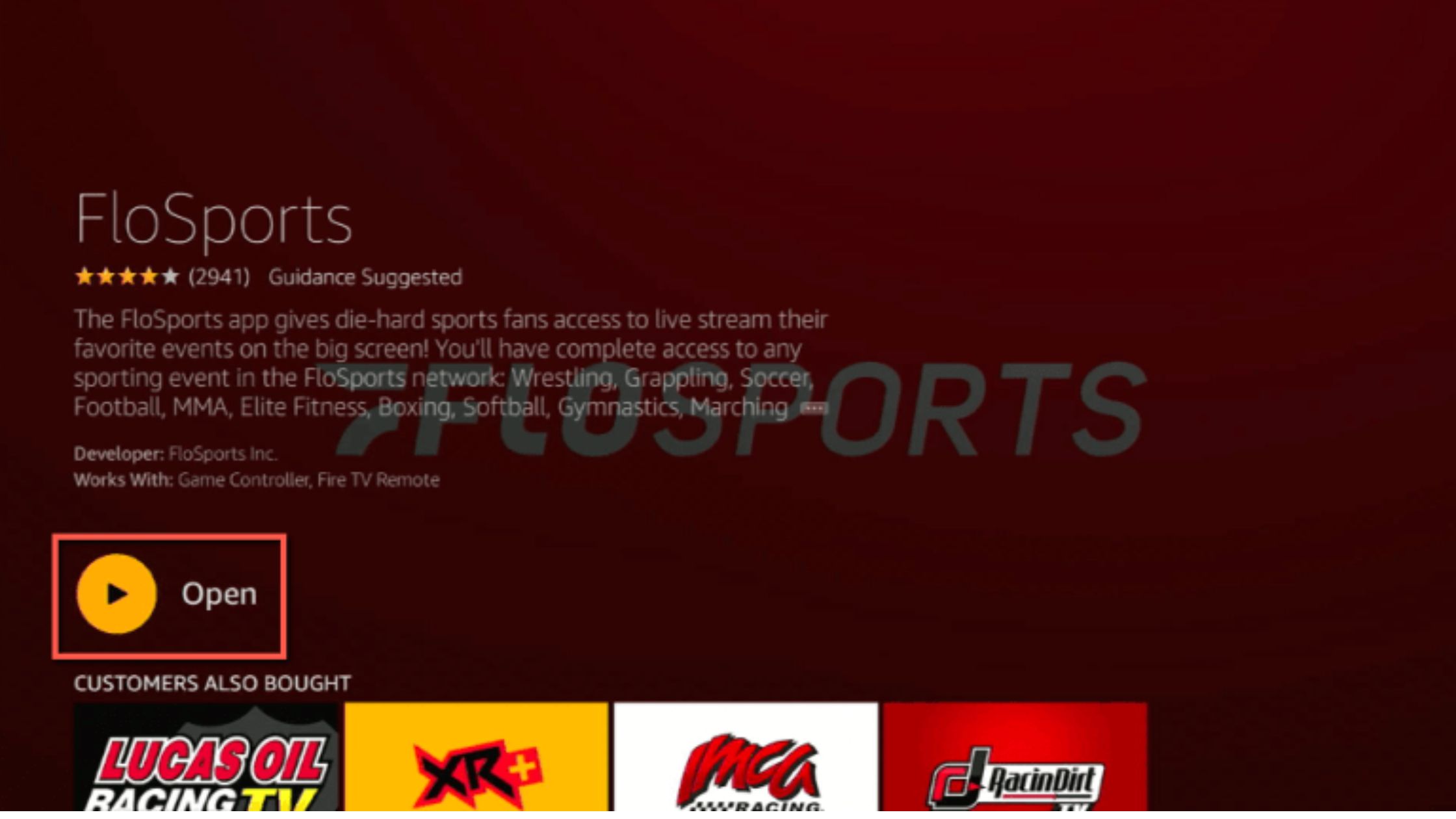 Flosports on Firestick