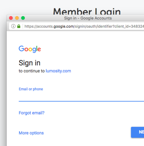 Sign in Google account
