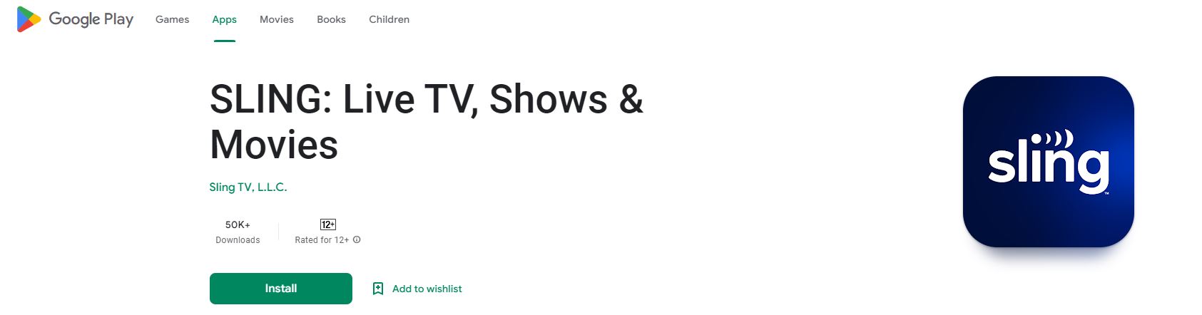 Sling TV on Google Play Store