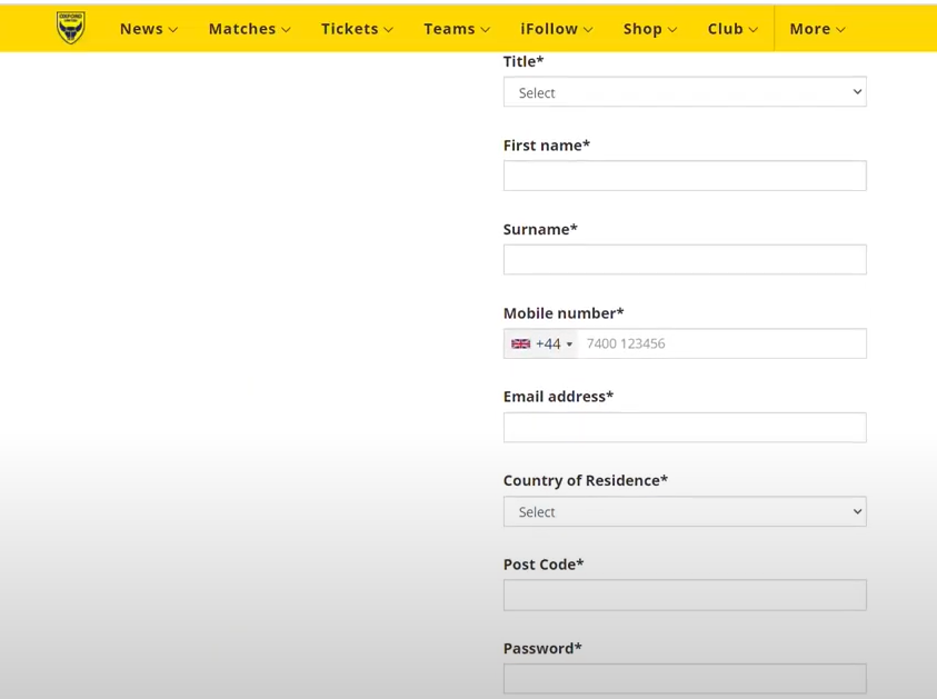 details for register