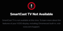 smartcast not working on Vizio