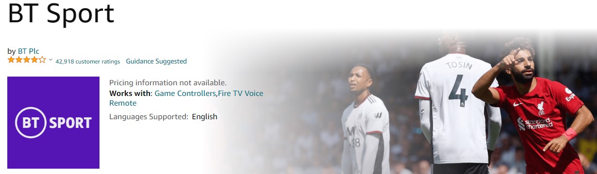 BT Sport on FireStick