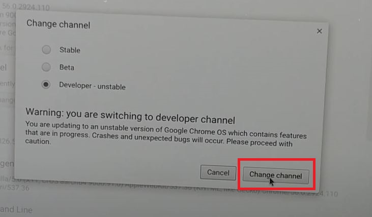 Click on Change Channel