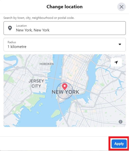Click on the Apply Button Facebook Marketplace