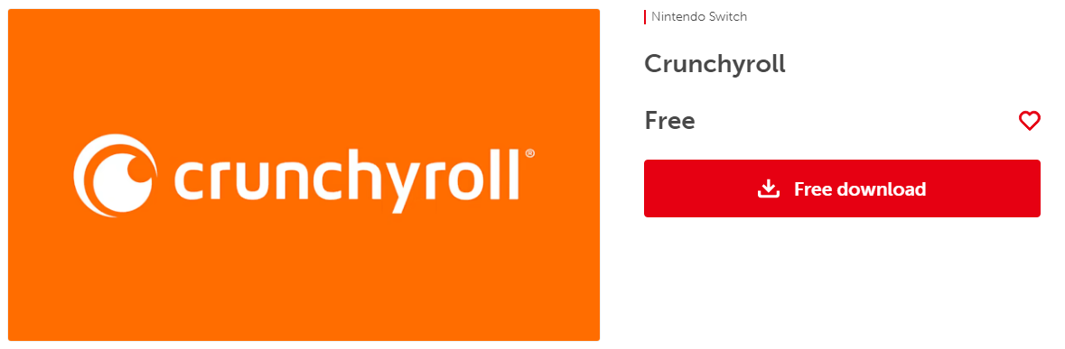 Crunchyroll on Nintendo