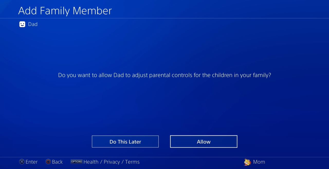 Enable Parental Control on Family Manager