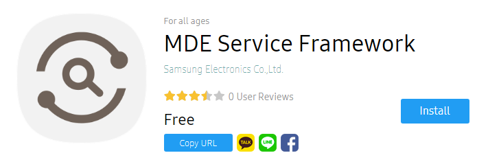MDE Service Framework App
