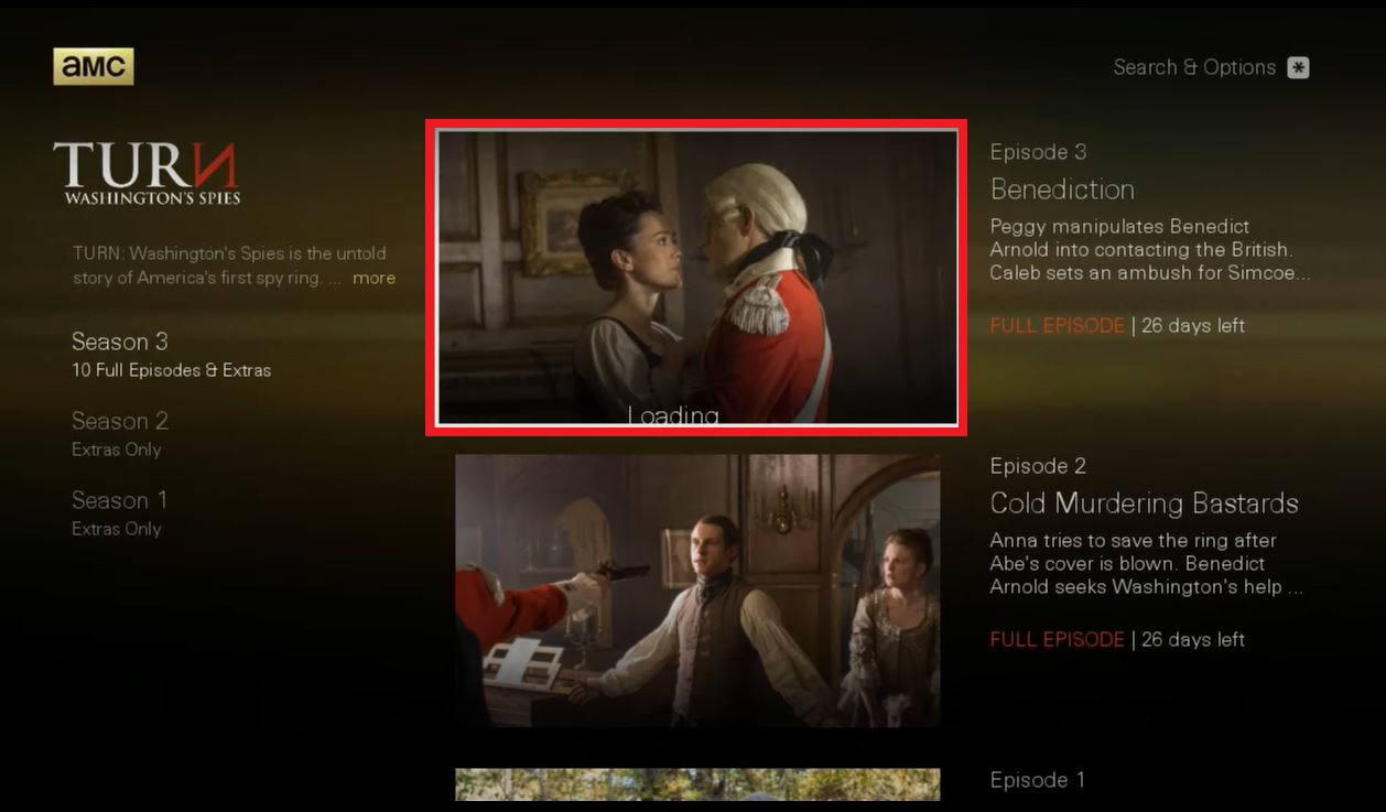 Select Episode on AMC