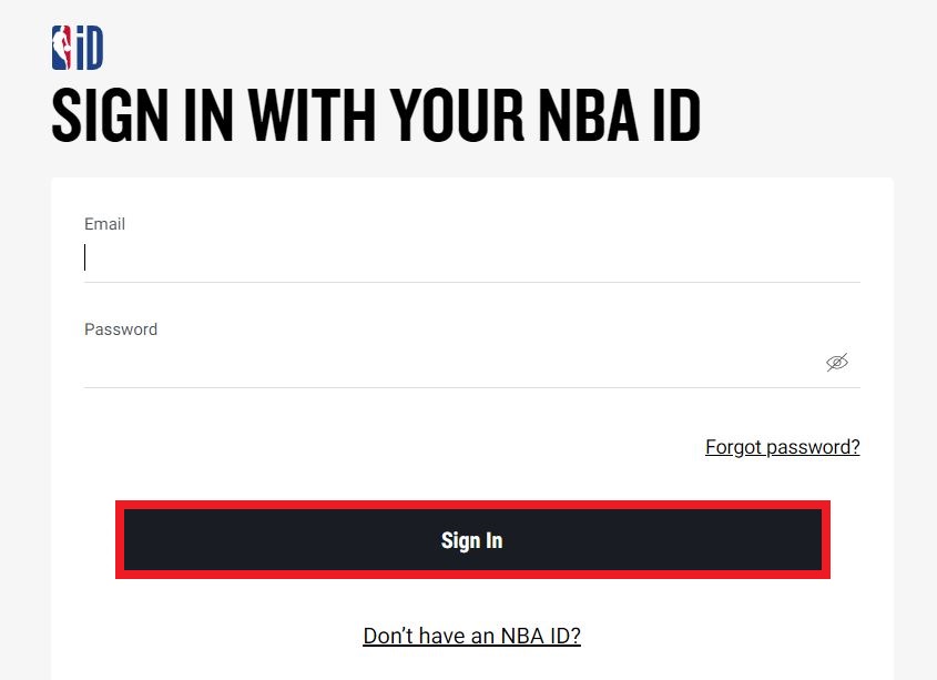 Sign In with NBA