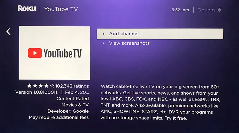 Cowboys on Roku 
