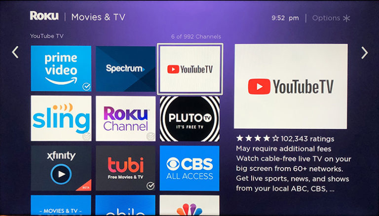 Cowboys on Roku 