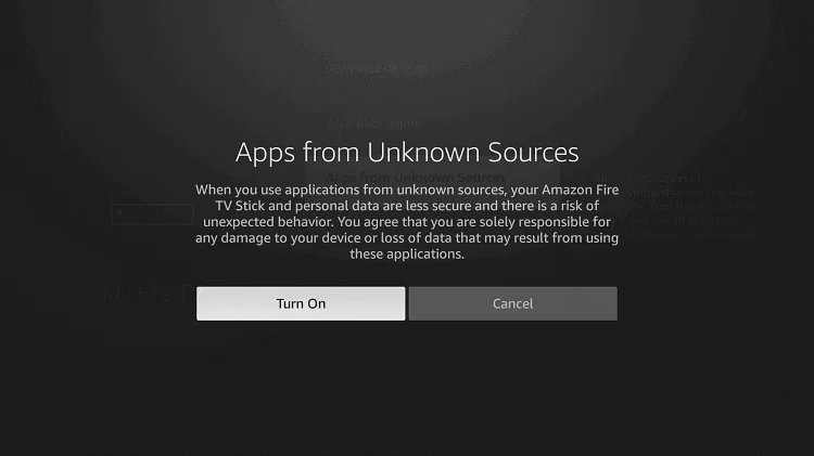 Apps from unknown sources