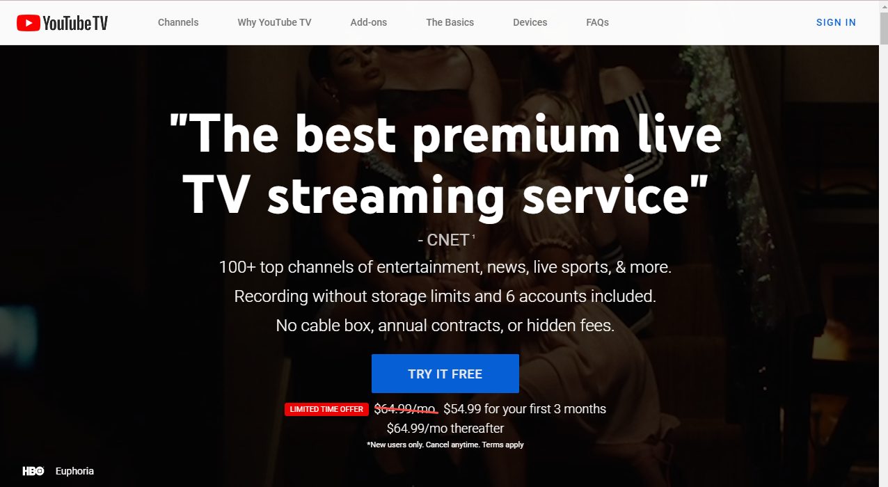 YouTube TV on Roku 