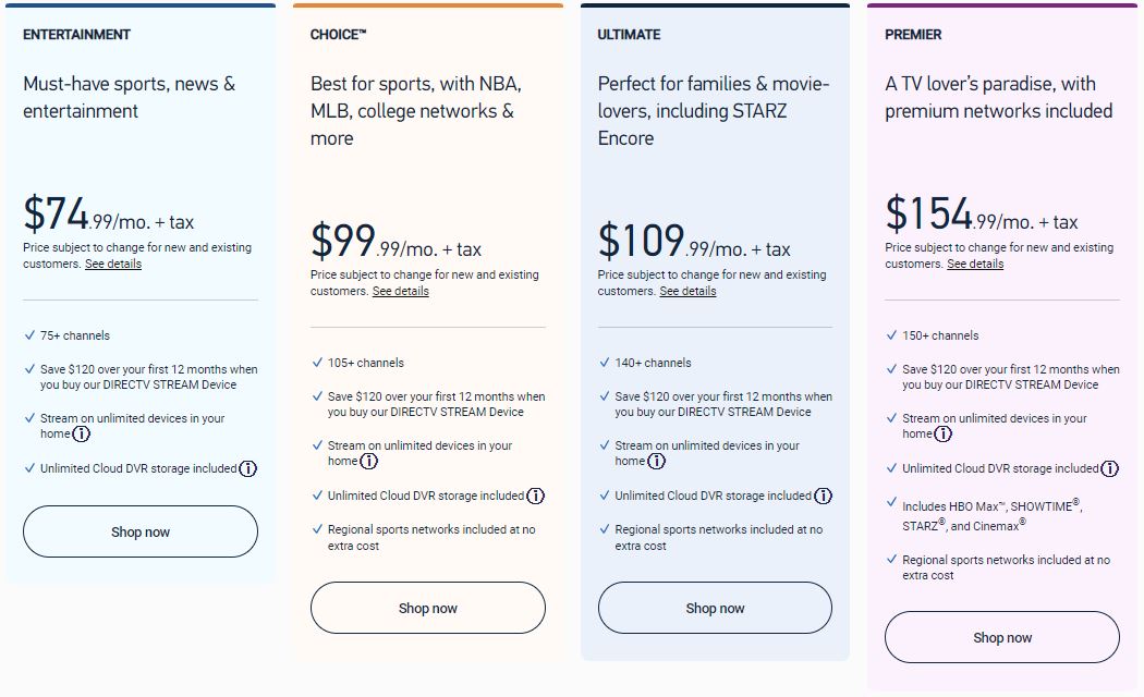 DIRECTV Subscription.