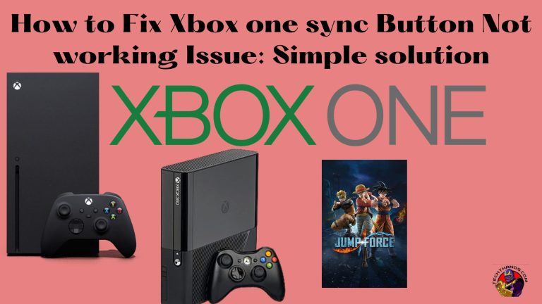 How to Fix Xbox one sync Button Not working Issue Simple solution