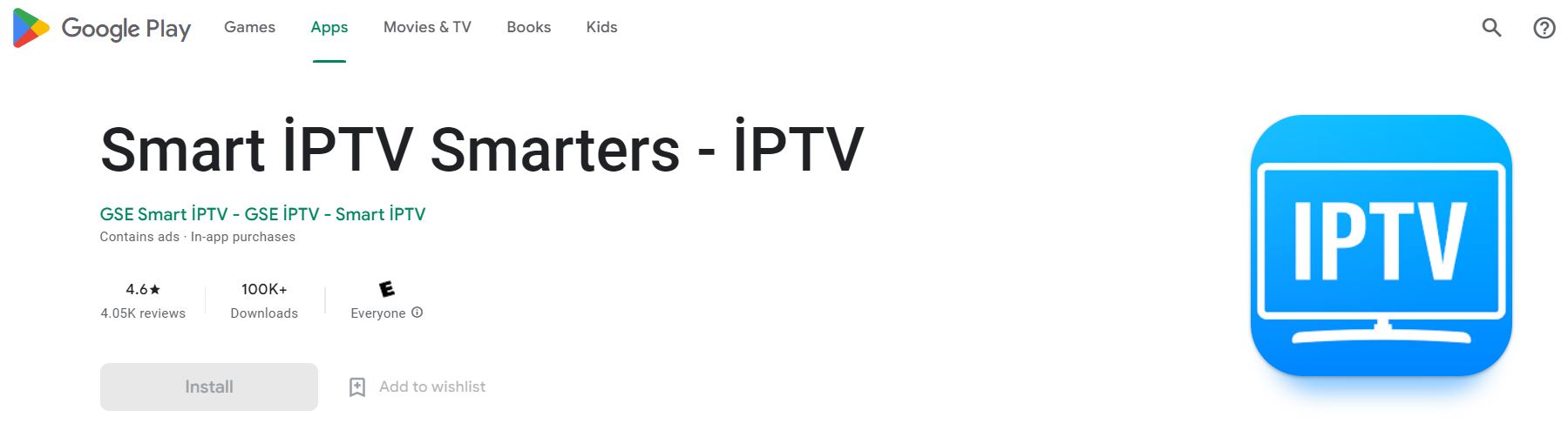 IPTV Smarters on Google Play Store