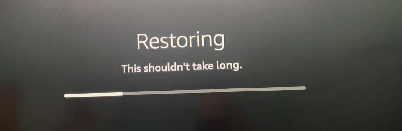Restoring Fire TV Data