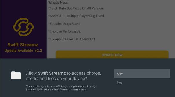 Swift Streamz on Firestick 