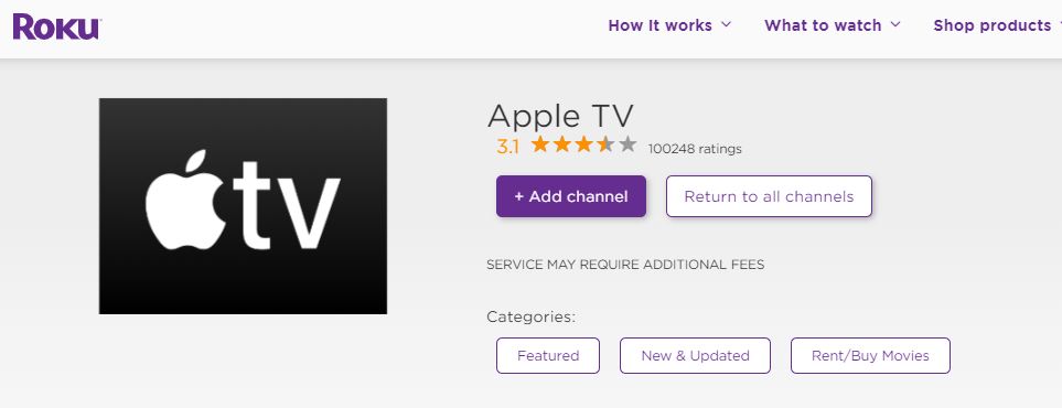 Apple TV on Roku