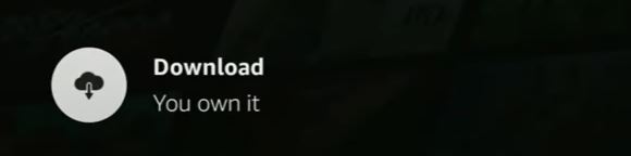 Download button on Firestick