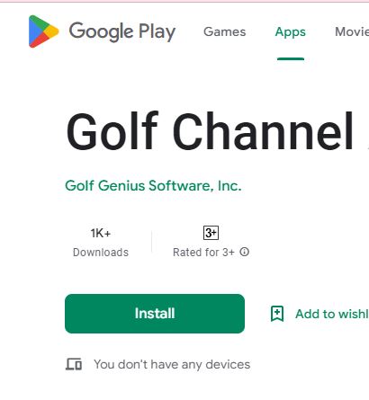 Golf Channel on Google Play store