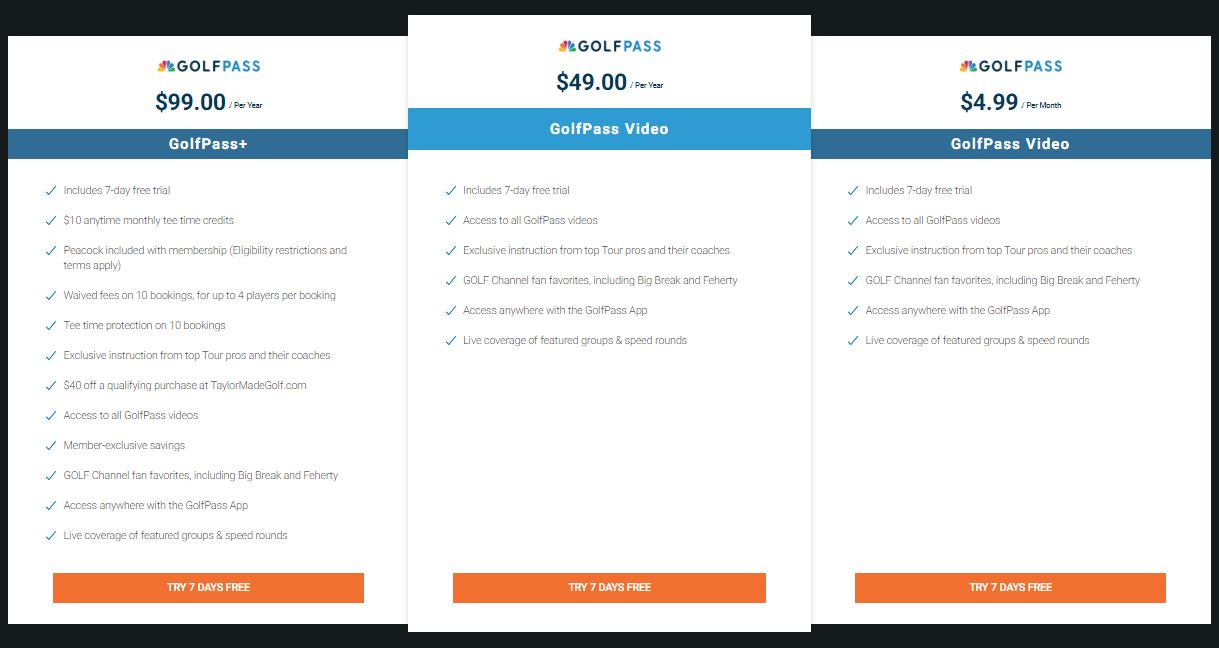 Golf Pass Subscription