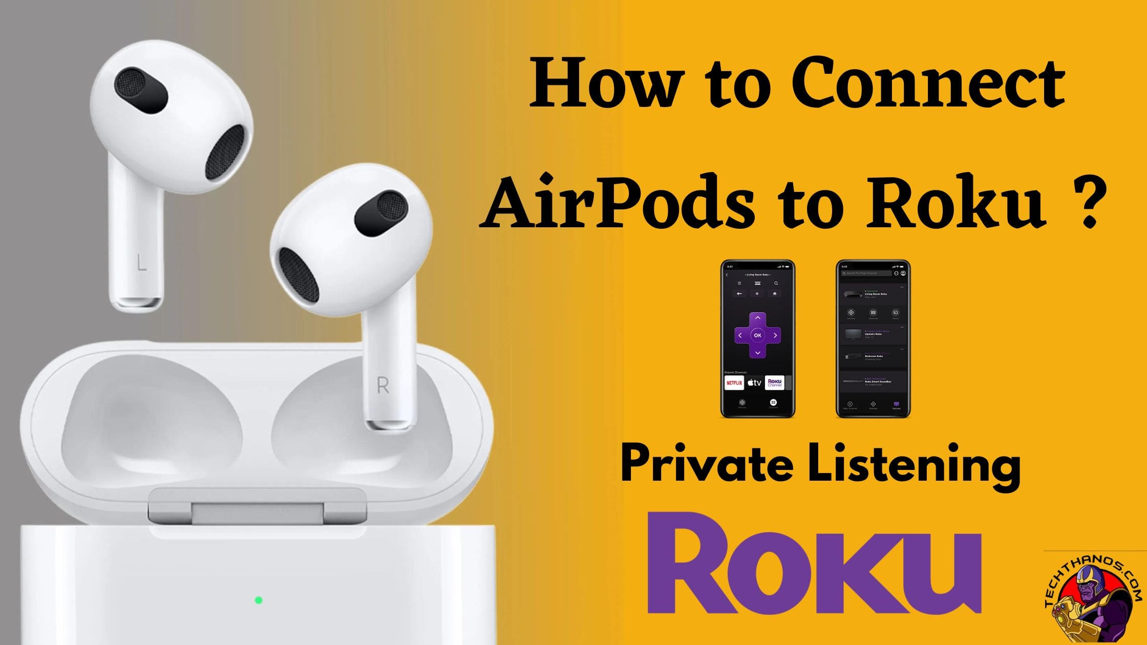 How to Connect AirPods to Roku
