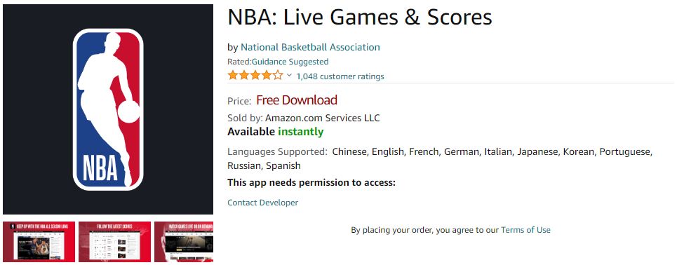 NBA Live on FireStick