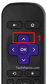 Up Button on Roku Remote