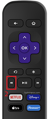 Rewind Button Roku Remote