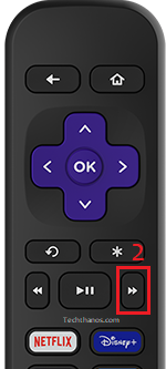 Fas Forward Button on Roku Remote