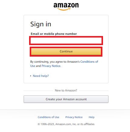 Sign In Amazon
