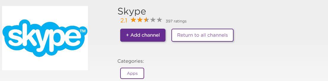 Skype on Roku