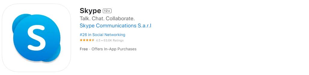 Skype on iPhone