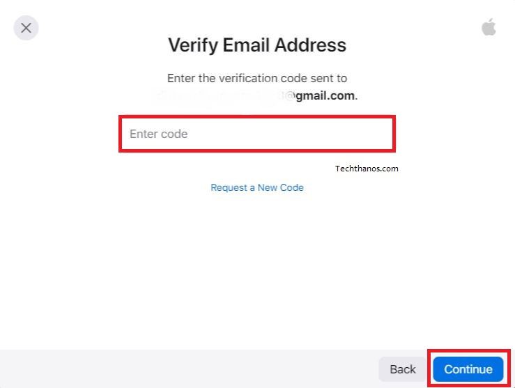 Verification Code on Apple TV