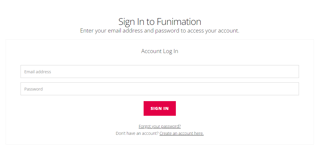 Sign up Funimation on Roku