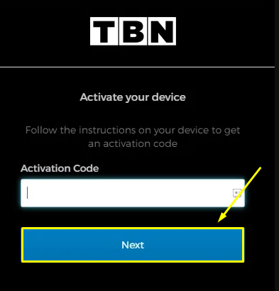 Activate TBN on Roku 