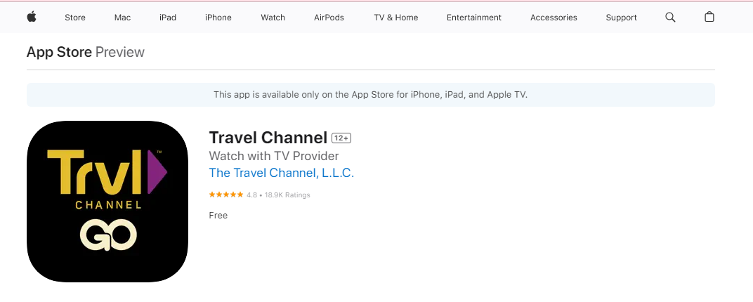 AirPlay Travel Channel