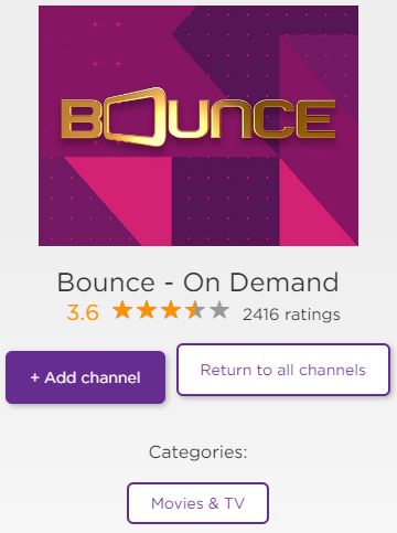Bounce on Roku