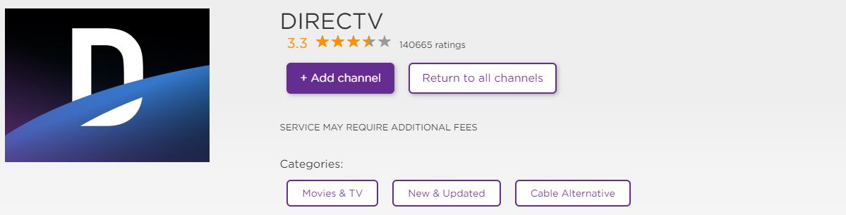 DIRECTV on Roku
