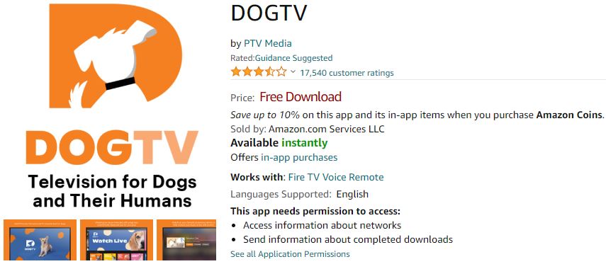 DOG TV on FireStick