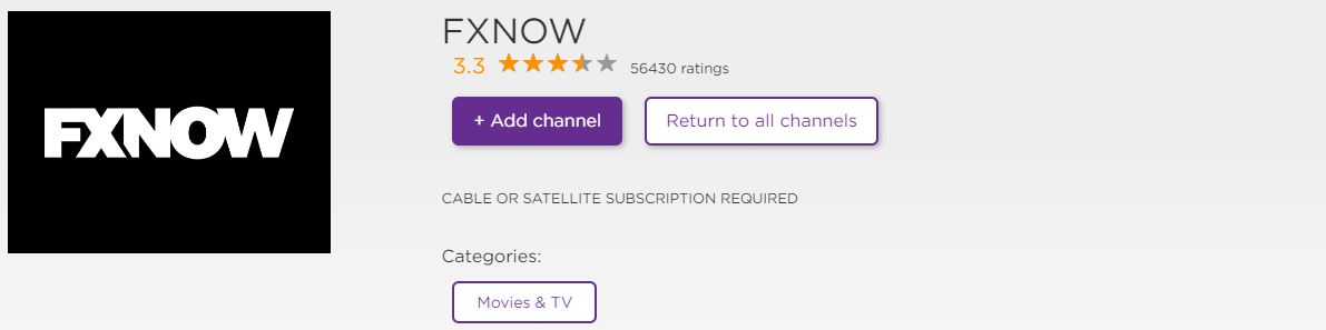 FXNOW on Roku