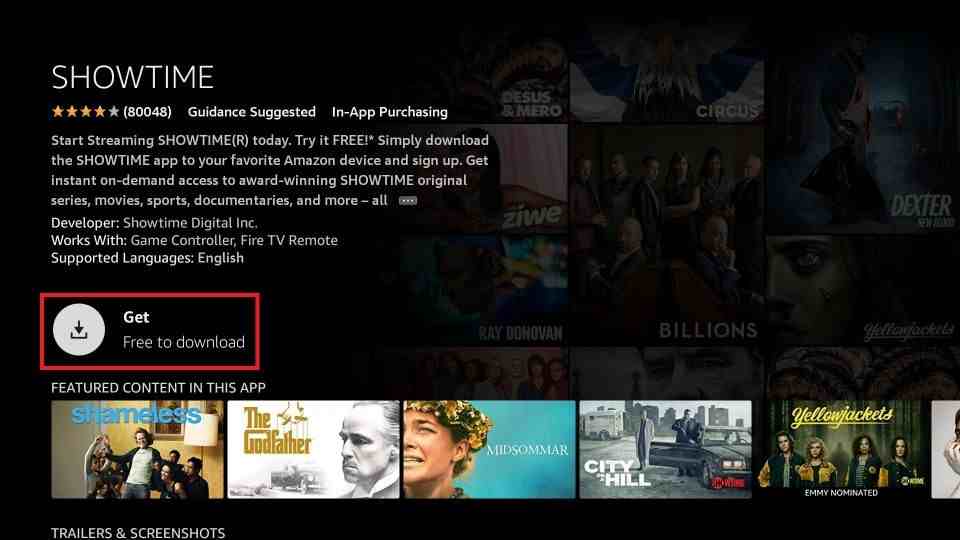 Install Showtime on Firestick