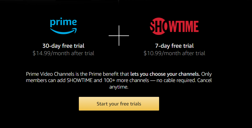 How much is Showtime on Firestick