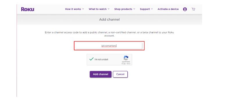 IPTV Smarters on Roku